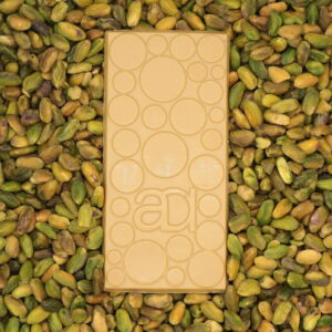 Tablette Pistache sans sucre – Chocolat artisanal à Bruxelles