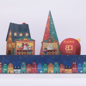 Calendrier de l’Avent chocolat sans sucre – Marché de Noël
