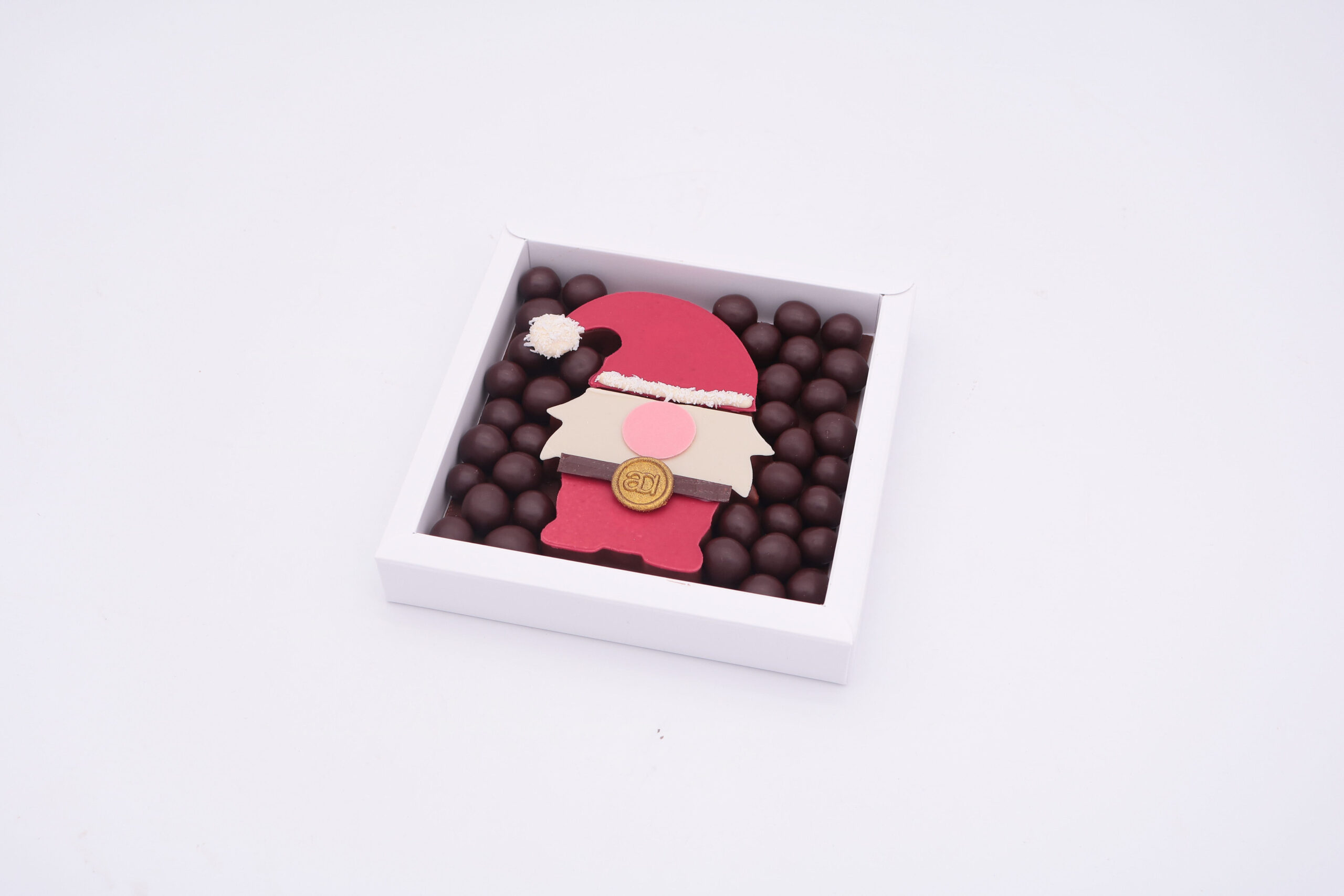 Tablette Père Noël sans sucre chocolat artisanal Bruxelles